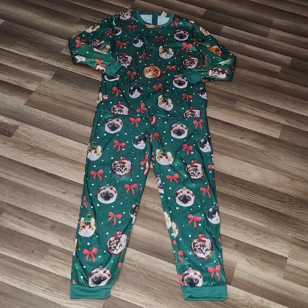 Ugly Christmas Holiday Onesie  Size M/L Unisex NWT CAT